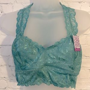 NWT Anemone mint green lace bralette